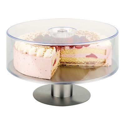 PLATEAU TOURNANT A TARTE EN INOX 31XH9CM CLOCHE VENDUE SEPAREMENT REF 130184