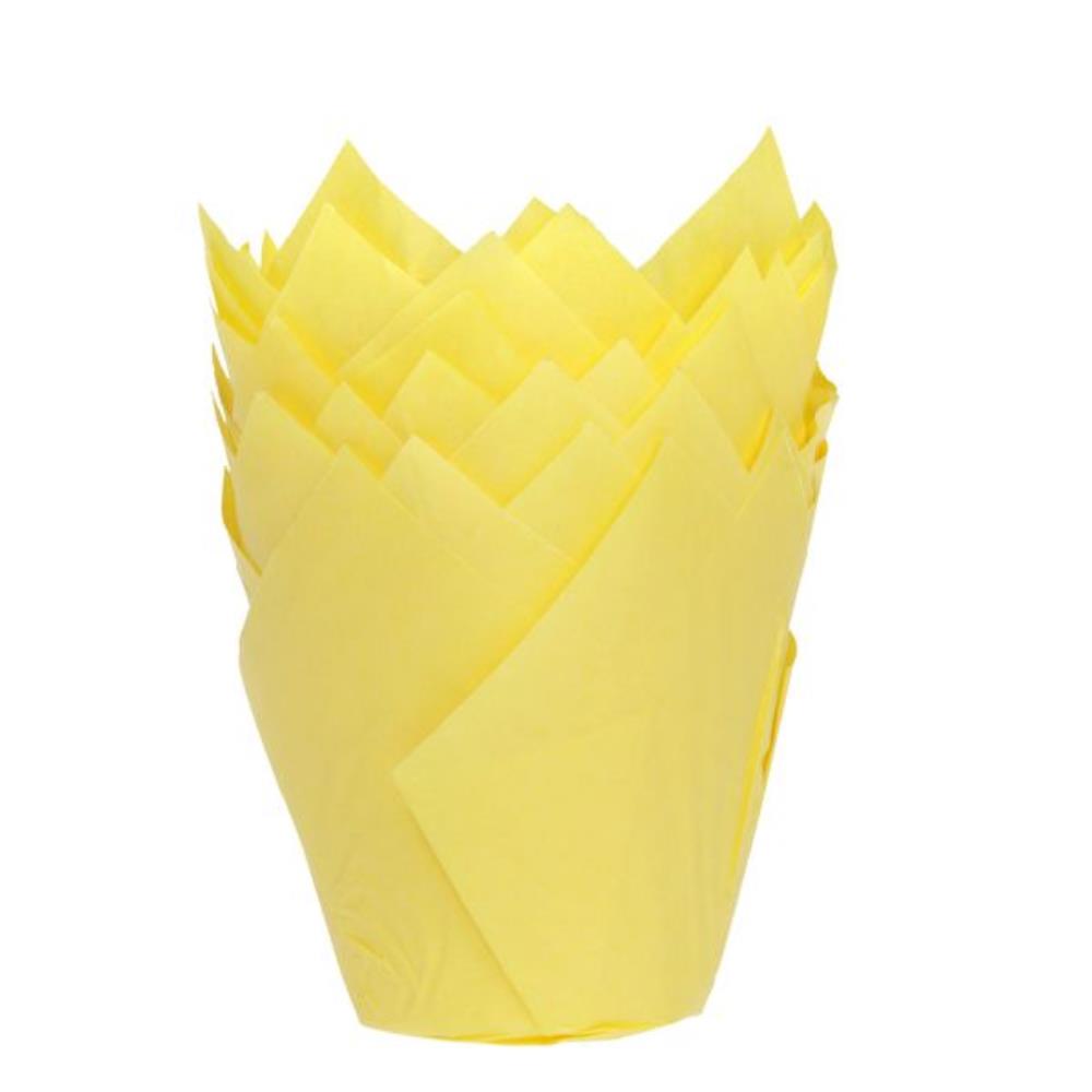 Muffinvormpjes Tulp Geel 36 stukken =blister