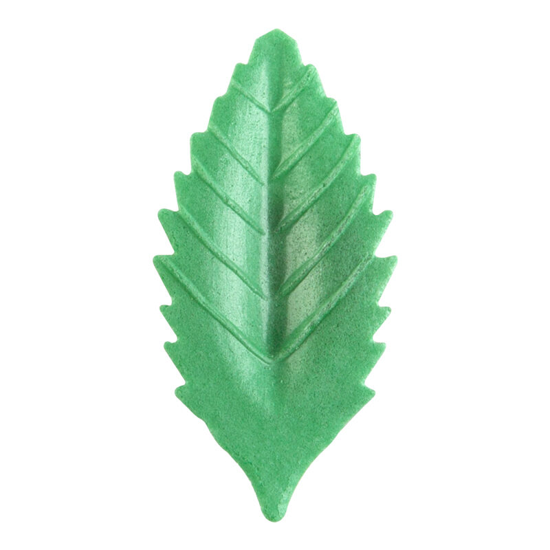 1049304 FEUILLE PETITE VERT FONCÉ EN HOSTIE 4,1 X 2,1CM 1000PCES ***S/CDE***