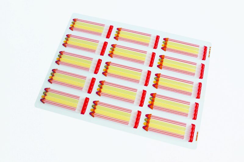 061233 PCB BLISTERS KLEINE POTLOOD TABLET OF 30 PRINTS 12X4 CM 2 STUKS ***S/CD***