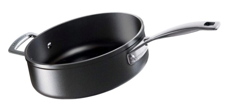 LE CREUSET LES FORGEES 28CM 5.4L NON-STICK STRAIGHT EDGES SAUTE PAN