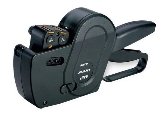 2 SATO JUDO 2-LINE LABEL MAKERS 2.6X1.6CM + 12,000 LABELS