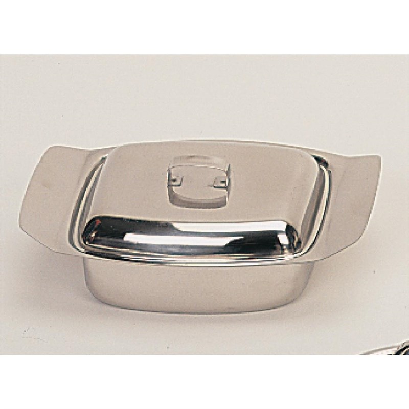 RVS BOTERVLOOT MET DEKSEL 11,5X18,5CM
