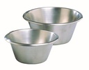 MATFER STAINLESS STEEL FLAT BOTTOM BASIN 24CM-3.5L