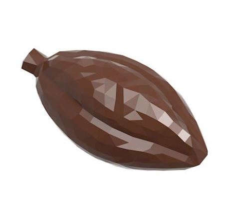 MOULE À CHOCOLAT FEVE DE CACAO FACETTE CW1200013.5X27.5CM 2X8**6,5GR