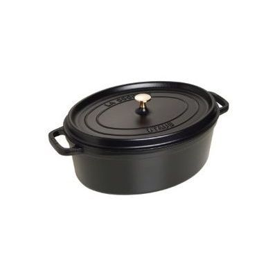 STAUB BLACK OVAL COCOTTE 37CM ​​- 8L