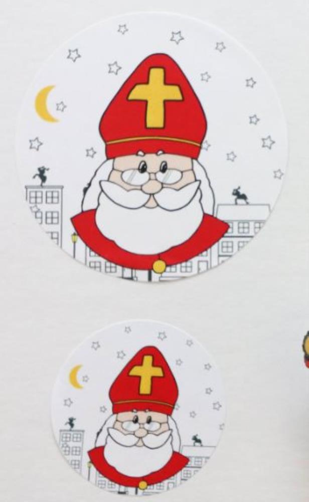 SAINT NICHOLAS STICKER GM 63.5MM PACK OF 5 X 12PCS