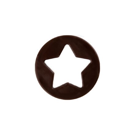 2015961 OPEN STAR CHOCOLATE BLISTER Ø 6CM 40 PIECES