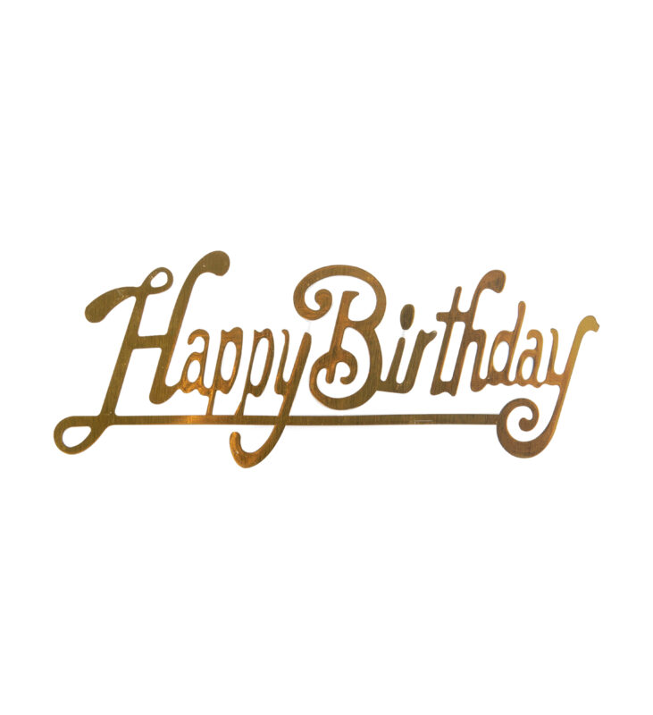 1024651 HAPPY BIRTHDAY 9 X 3,5CM 25ST ***S/CDE***
