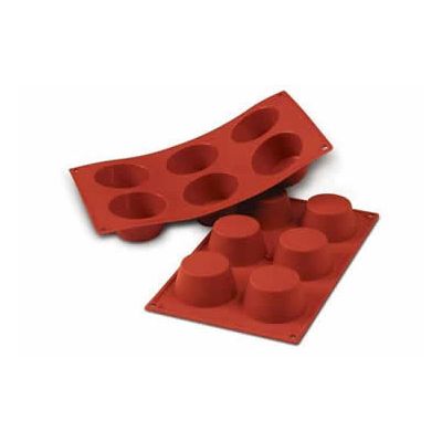 SILIKOMART SF023 MOULE 6 MOYENS MUFFINS Ø69 H 35MM 100ML ANTI-ADHESIF GN1/3 -50° À 250°