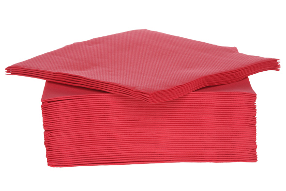 *FDS*C&T PROF SERVIETTE ROUGE 38X38CM 40PCES