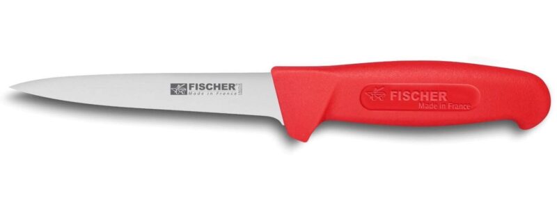 FISCHER UITBENEN MES GEBRUIKT 14CM ROOD HANDVAT 3030-14