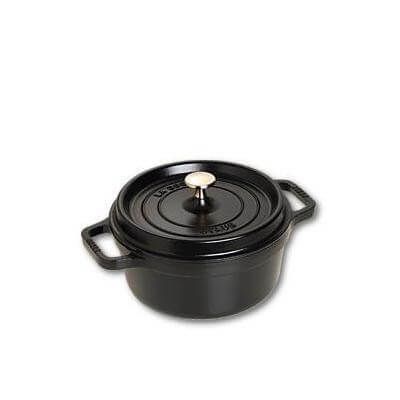 STAUB COCOTTE RONDE NOIRE 22CM  2.60L