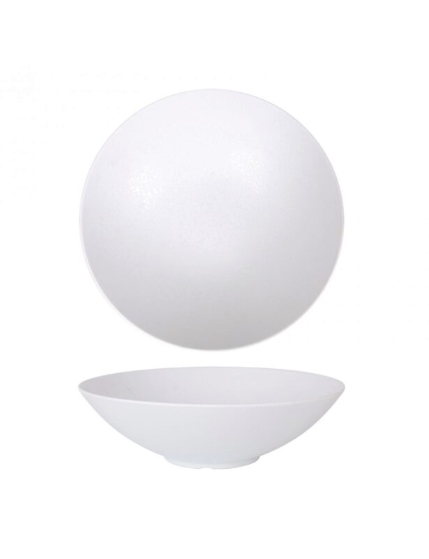 ARIZONA WHITE MELAMINE COUPE PLATE 31XH9CM