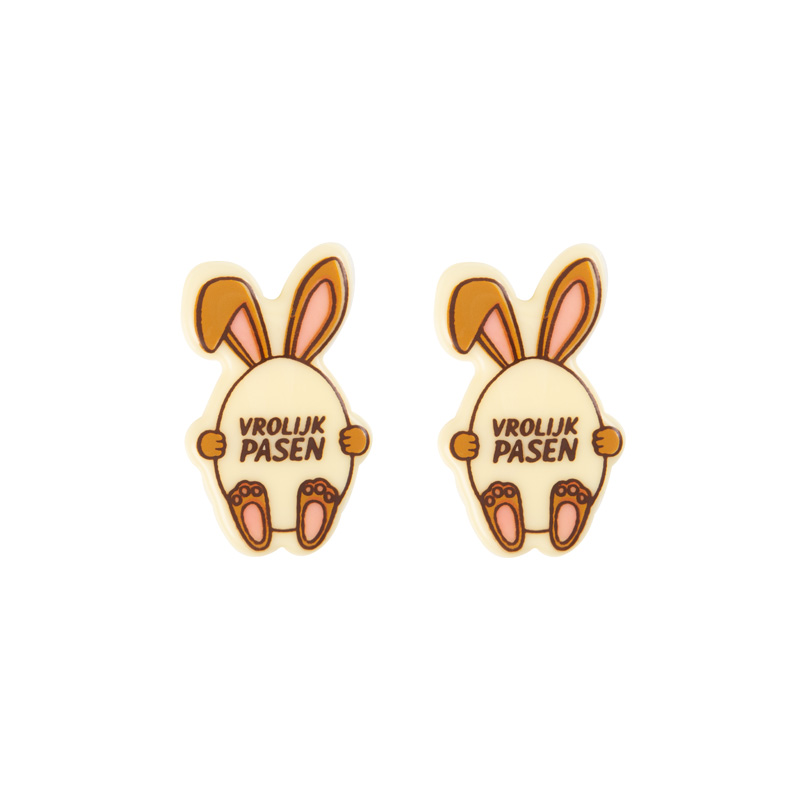 2069153 VROLIJK PASEN RABBIT EGG BOARD 45X30MM ***S/CD***
