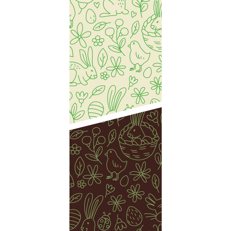 2046436 FEUILLE TRANSFERT PAQUES VERT 30X40CM 30 PCES ***S/CD***