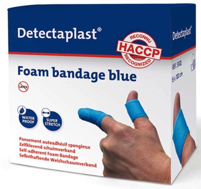 DETECTAPLAST PANSEMENT BLEU BANDE AUTO ADHESIF 6CMX4.5M