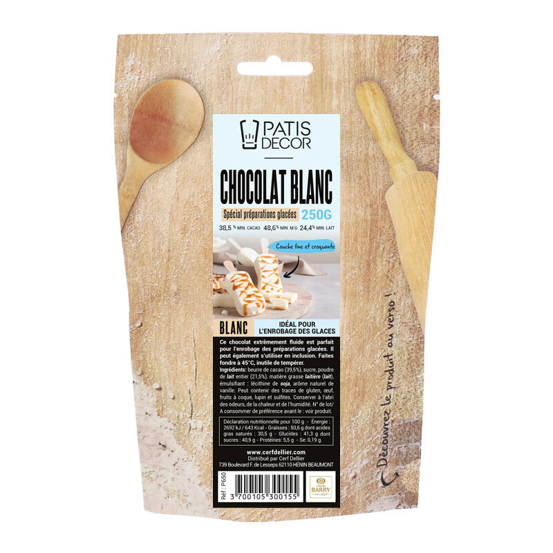 SPECIAL WHITE CHOCOLATE FROZEN PREPARATIONS 250G