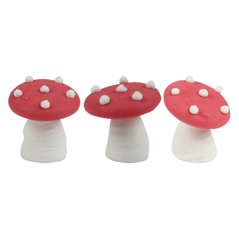 1014407 CHAMPIGNON ROUGE 3 CM 42PCES ***S/CDE***