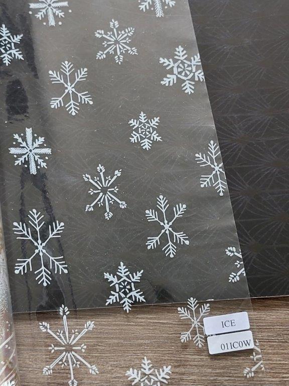 EASY CUTTING BOX WITH TRANSPARENT PP FILM ICE STARS 60CMX50M