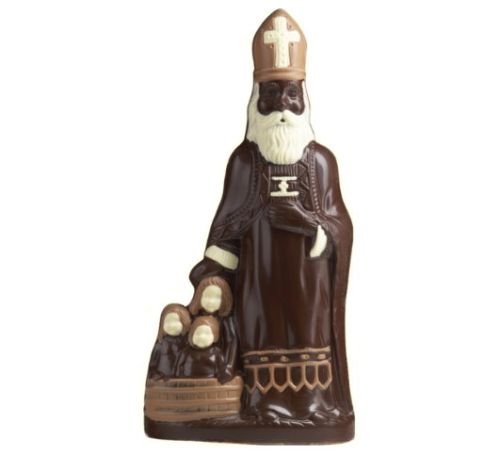 H006 MOLD SAINT NICHOLAS STANDING WITH CHILDREN 24CM