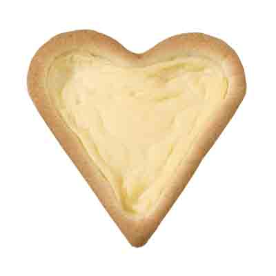 ❄️PRUVE 36 HEART-SHAPED TART BASES 10CM 40 PIECES ***S/CDE***