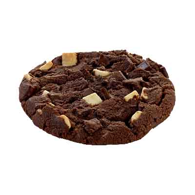 ❄️B & B 28831 COOKIES XL TRIPLE CHOCOLAT BLANC ET  NOIR PRECUIT 96 X 80GR