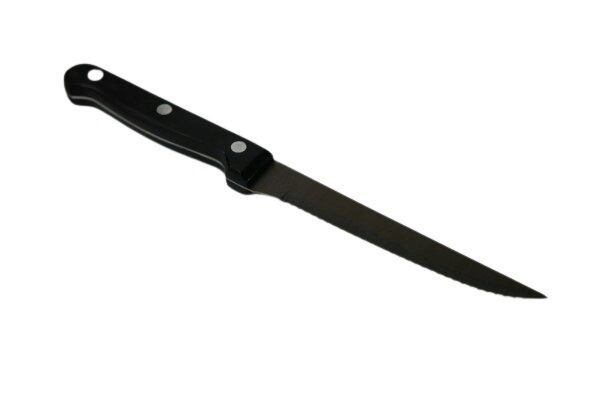 PINTINOX COUTEAU STEAK 3 RIVETS MANCHE NOIR