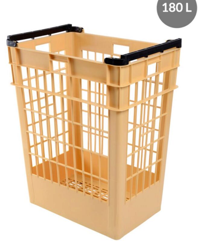 BAGUETTE BIN 180L BEIGE 66.5X46XHT85CM