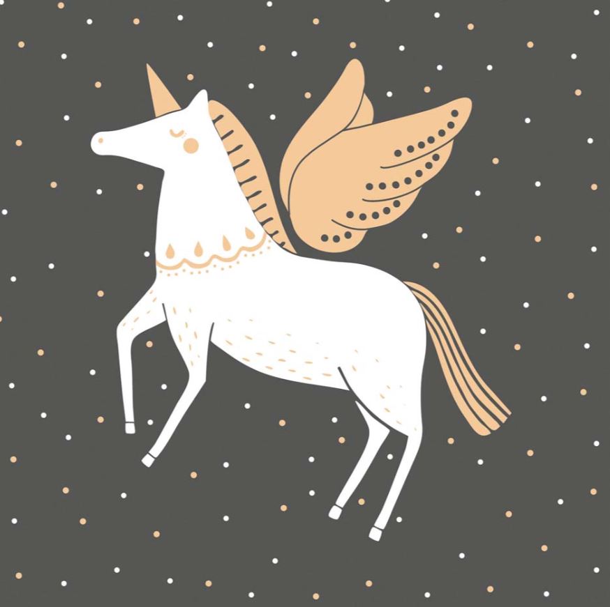 ARTEBENE SERVIETTE 33X33CM LICORNE 20PCS