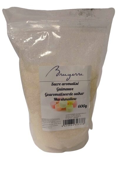 SUIKER VOOR BARBE A PAPA GEAROMATISEERT WIT DROP BRUYERRE ZAK 600GR=PAK***OP BESTELLING