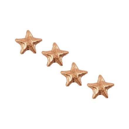 1014171 BRONZE STAR RELIEF IN SUGAR Ø 2CM 300 PIECES***S/CD***