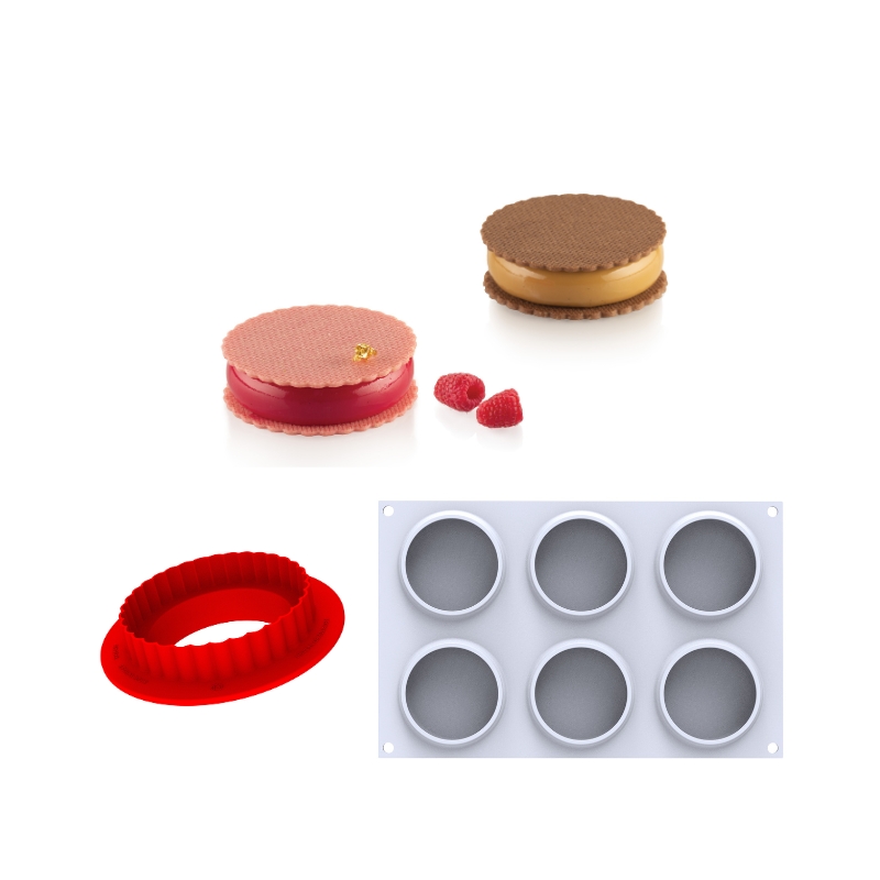 SILIKOMART SILICONE MOLD SWEET ROUND 95 Ø8CM H2.1CM
