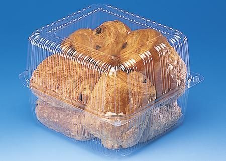 TOUTIPACK VIERKANT PATISS DOOS 215X215X65MM CHARNIER DEKSEL ZONDER LUCHTVERVERSING 180 STUKKEN