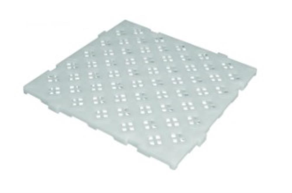 WHITE NON-SLIP GRATING 500X500X22MM CLIPSABLE