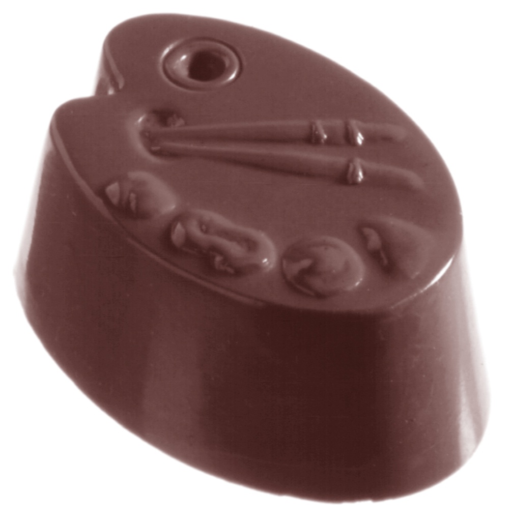 CW1030 3X7 SCHILDERSPALET CHOCOLADEVORM -- 15GR