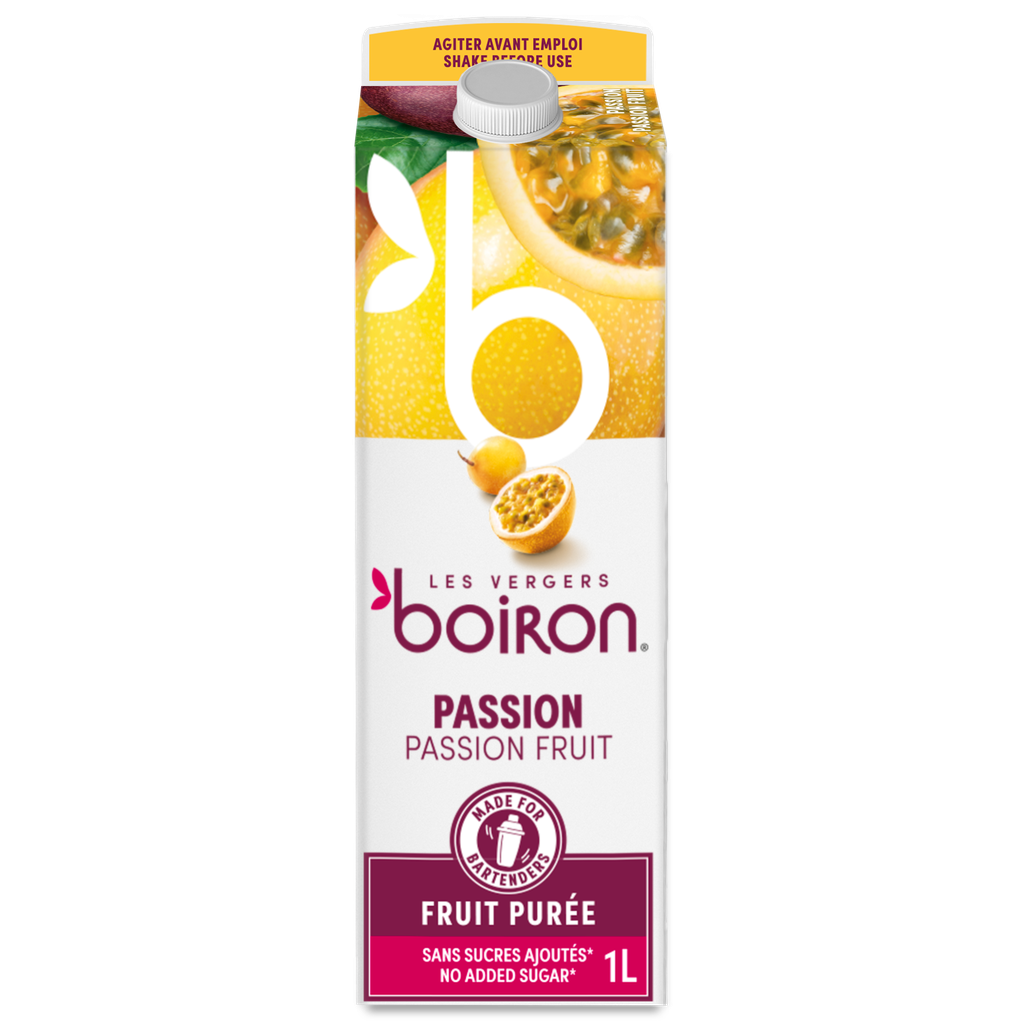 BOIRON PASSIEVRUCHTENPUREE GEPASTEURISEERDE 100% 1L