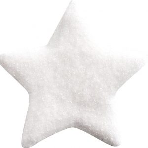 070409 PCB CRYSTALLIZED MERINGUE DECORATIONS STARS 4DESIGNS 120PCS ***s/cd***