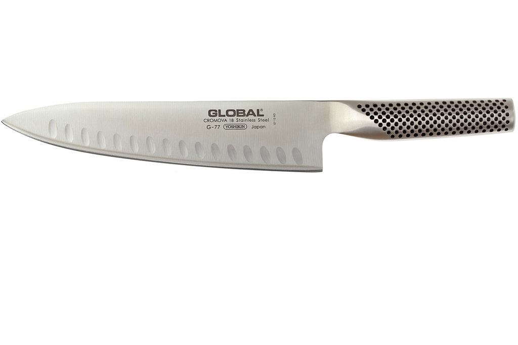 GLOBAL G77 COUTEAU CUISINE ALVEOLE 20CM