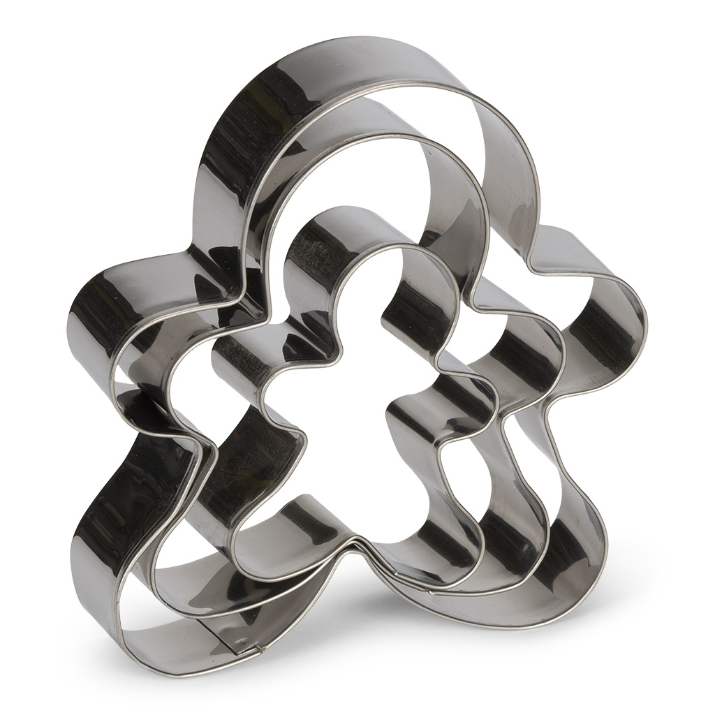 PATISSE SET 3 COOKIE CUTTERS PCES "MANELE" 6-8-10CM - HOUSEHOLD