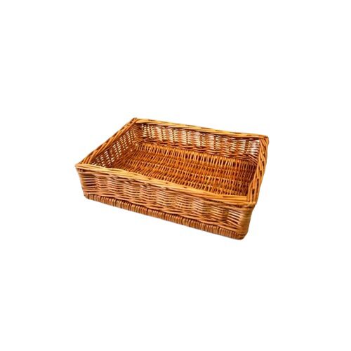 FLAT WICKER BASKET 32X48XH10CM