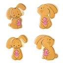 2069423 ROZE KONIJN 4,4 X 4 CM 75 STUKS***S/CD***