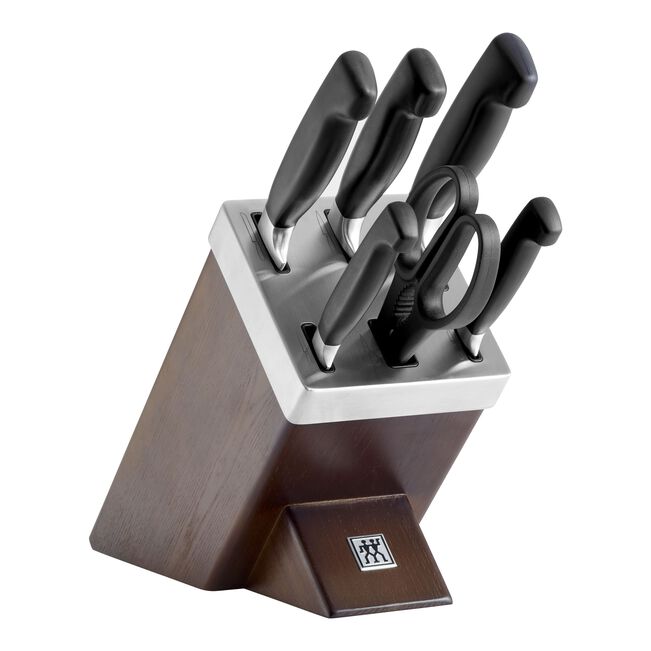 ZWILLING BLOC FRENE + 5 COUTEAUX + 1 CISEAU "AUTO-AIGUISANT"