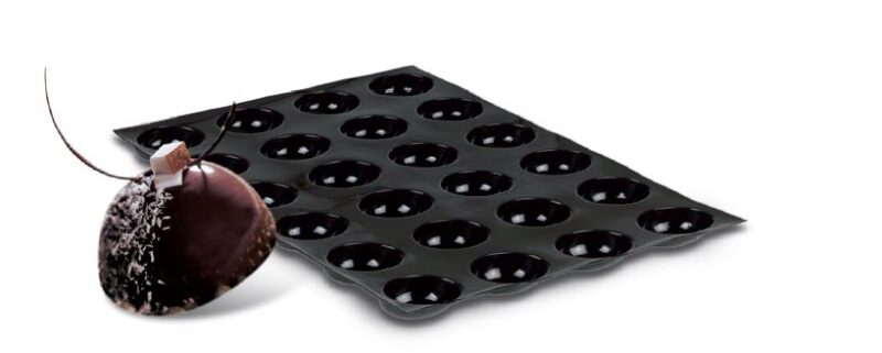 FP-01593 FLEXIPAN® ORIGINELE HALVE BOL 60X40CM 24EMP Ø8CM H4CM VOL 125ML