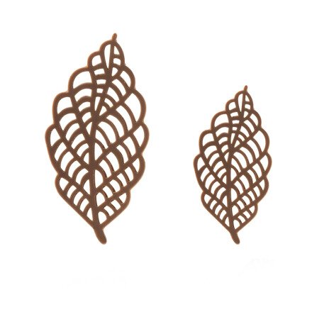 1012261 /77961 FEUILLE DE DENTELLE 66X33 ET 52X28MM 180 PCES