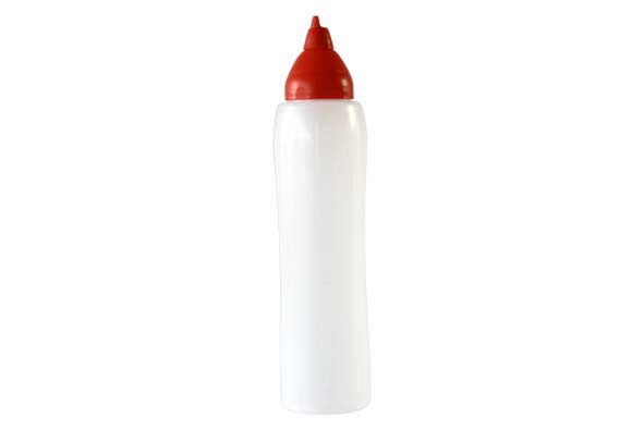 ARAVEN POURING BOTTLE 100CL RED ANTI-DRIP SPOUT