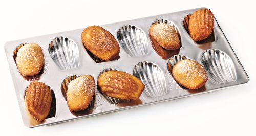 GOBEL BORD 12 MADELEINES 8CM WIT IJZER