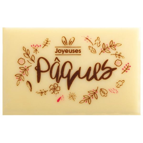 060926 PCB RECHTHOEKEN CB PASEN BLOEMEN 5X3.5 CM 75 STUKS ***S/CD***