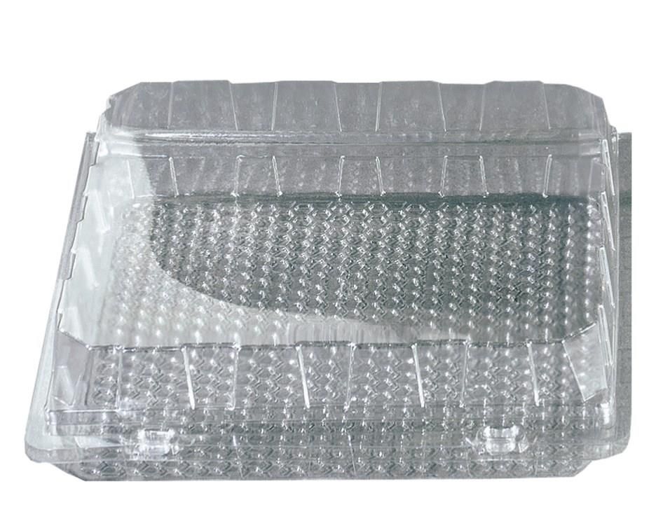 PATIPACK SQUARE BOX INT. 235X235X100MM VENTILATED HINGED LID 160 PCES