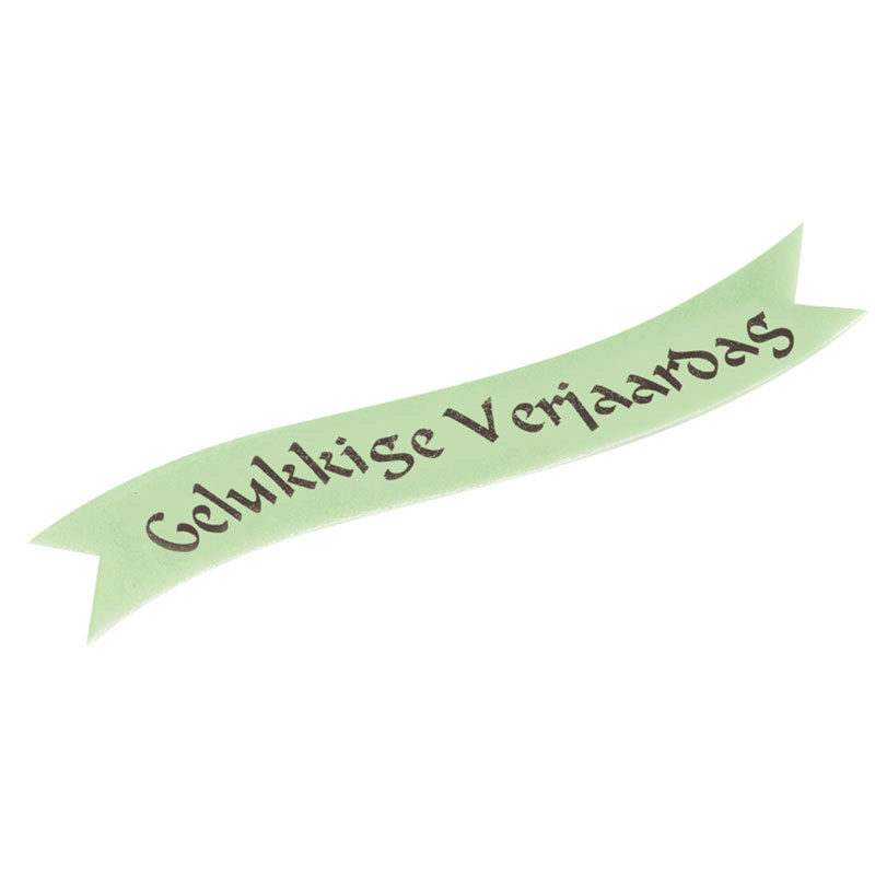 *FF*1058976 BANDEROLE VERTE GELUKKIGE VERJAARDAG 24PCES***S/CDE***